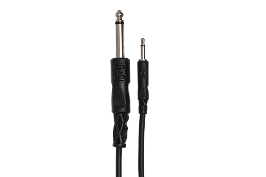 Mono Interconnect 3.5mm TS to 1/4 in TS - 3 Foot