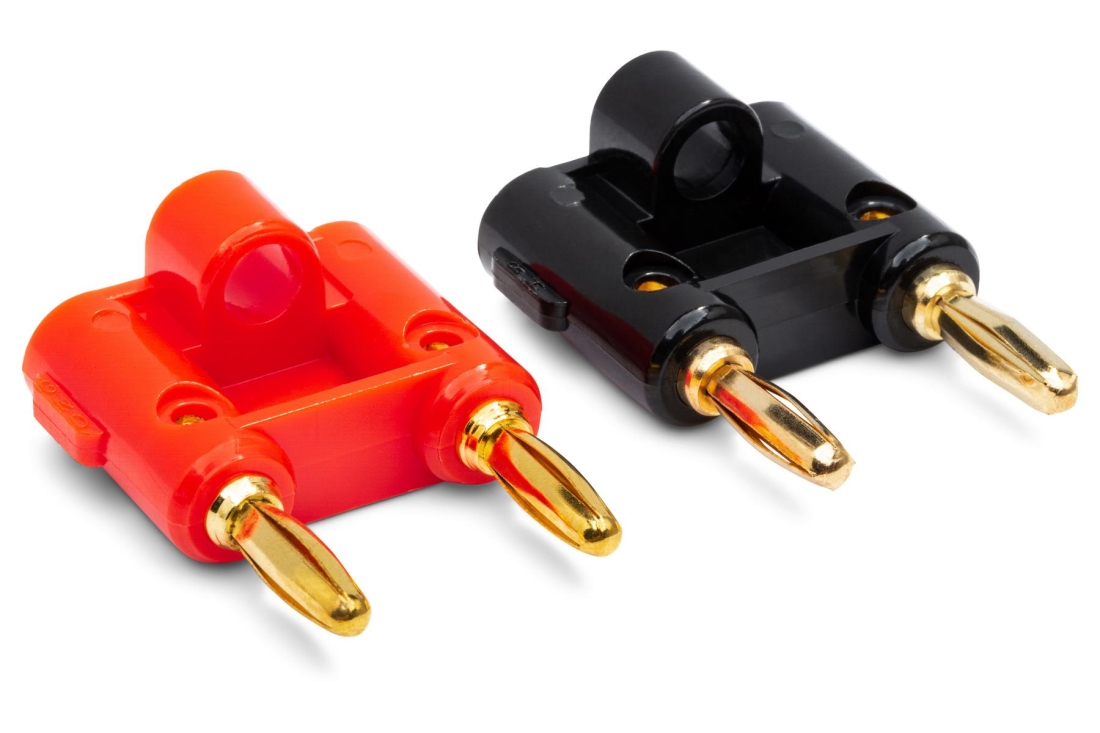 Dual Banana Connector, 2 Pack