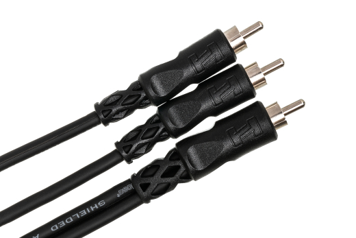 Y Cable RCA to Dual RCA - 3 Foot
