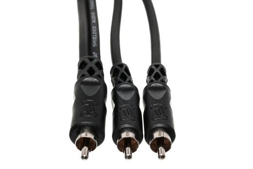 Y Cable RCA to Dual RCA - 3 Foot