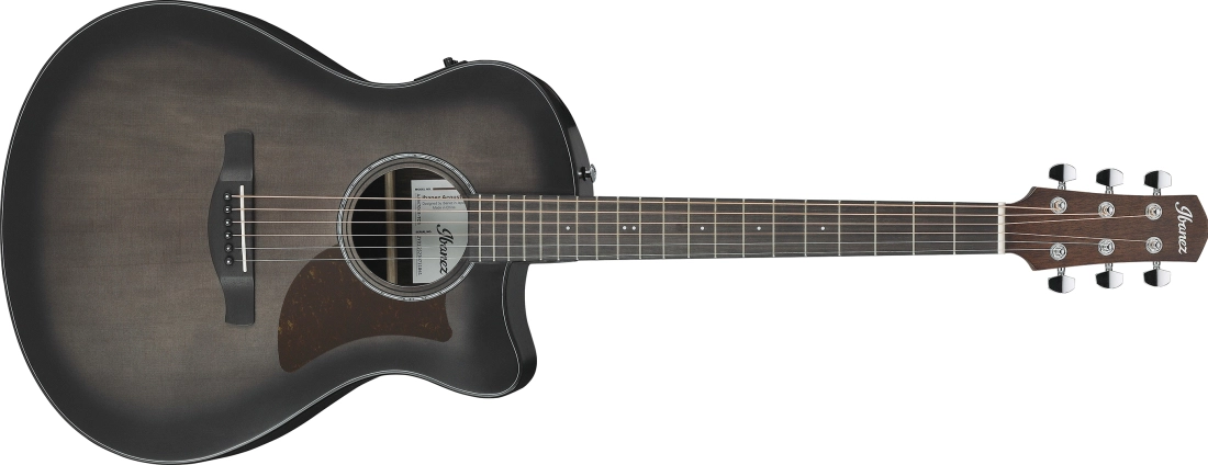 Advanced Auditorium with Advanced Access Cutaway Acoustic/Electric Guitar - Transparent Charcoal Burst