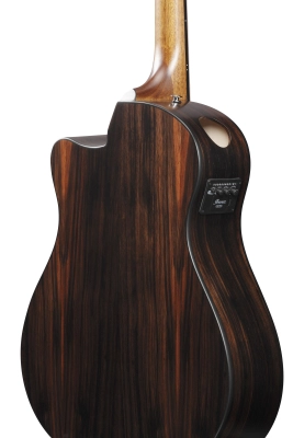 Advanced Auditorium with Advanced Access Cutaway Acoustic/Electric Guitar - Transparent Charcoal Burst