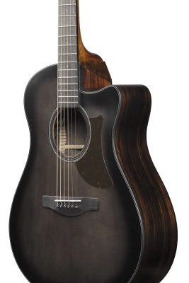 Advanced Auditorium with Advanced Access Cutaway Acoustic/Electric Guitar - Transparent Charcoal Burst