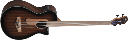 AEGB24FEMHS Acoustic/Electric Fretless Bass Guitar - Mahogany Sunburst