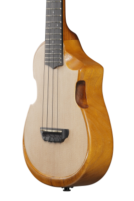 Open Pore Acoustic/Electric Ukulele with Gigbag - Natural
