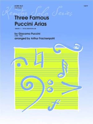 Kendor Music Inc. - Three Famous Puccini Arias