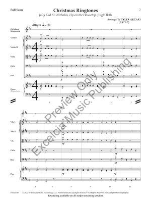 Christmas Ringtones - Arcari - String Orchestra - Gr. 0.5