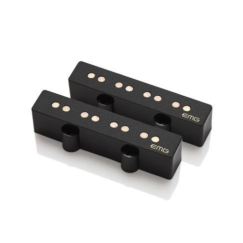 JV-HZ Passive Vintage Style Bass Pickup Set - Black