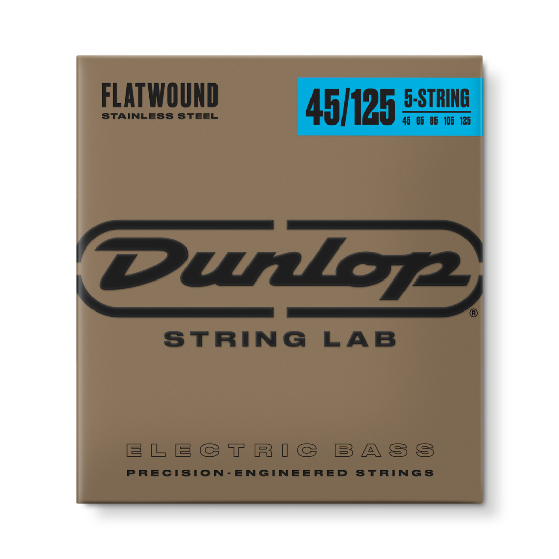 Stainless Steel Flatwound Bass Strings, 45-125 - 5-String