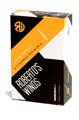 Robertos Winds - Soprano Saxophone Reeds, 2.5 Medium - 10/Box