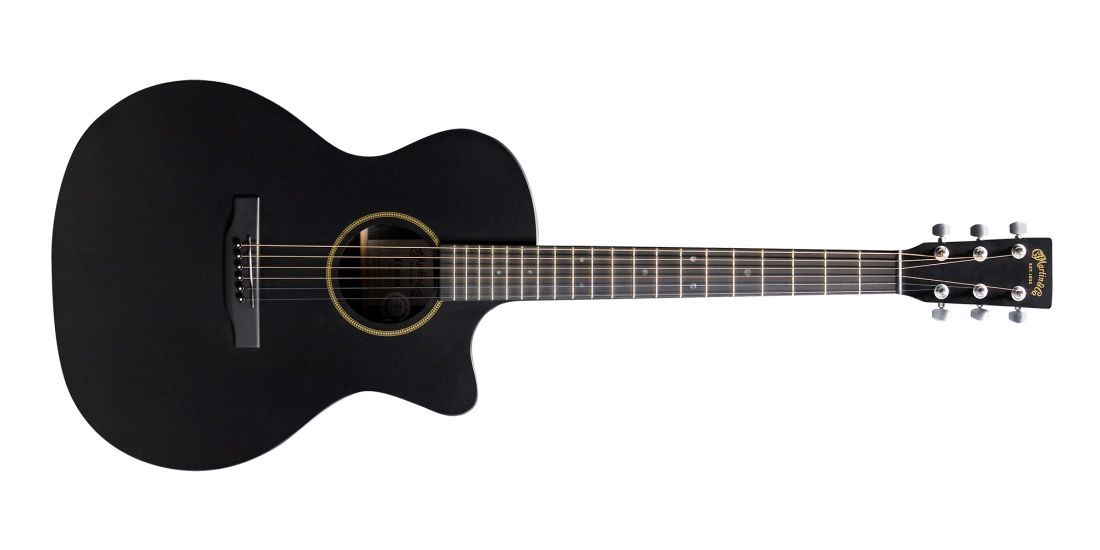 GPC-X1E Grand Performance Black HPL Acoustic/Electric Guitar with Gigbag