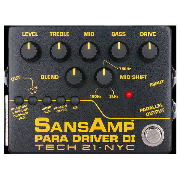 ギター TECH21 SansAmp PARA D DI Tech 21 Para Driver DI Box | Long & McQuade