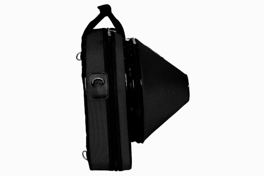 French Horn Case with Detachable Bell Section - Black, Nylon