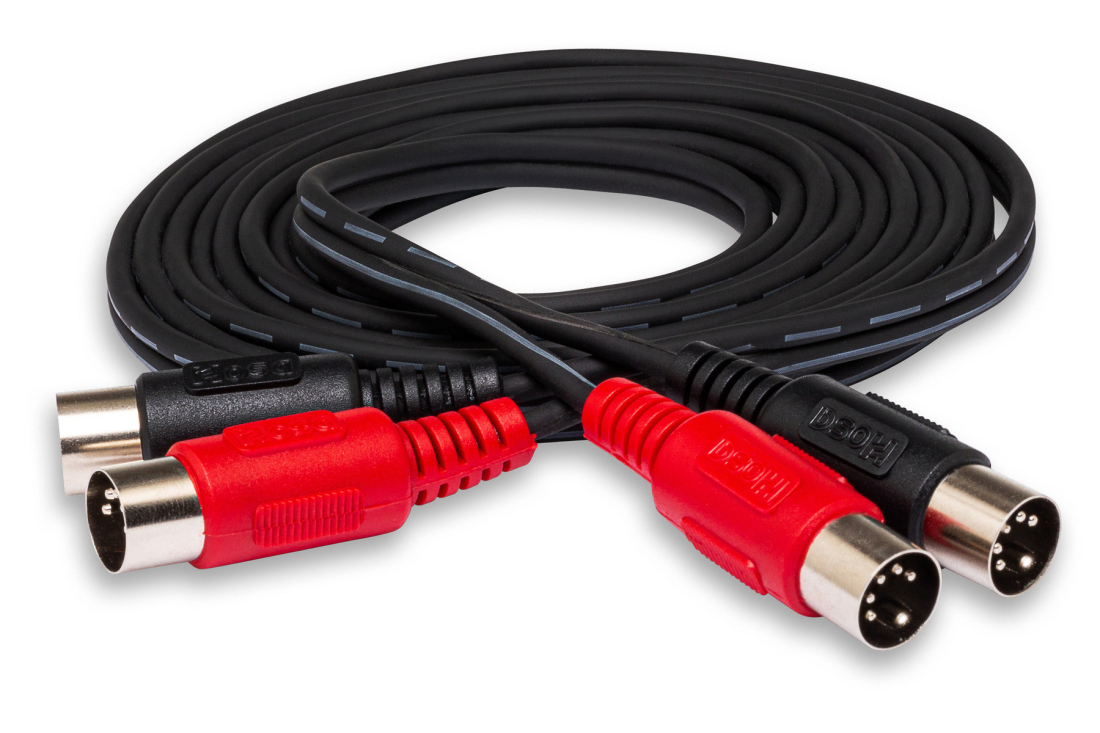 Dual Midi Cable 5-pin to DIN to Same, 2 M