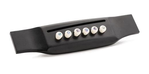 Luxe by Martin Liquidmetal Bridge Pins - Pearl Inlay Bone