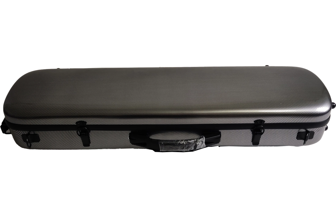 Oblong 4/4 Violin Case - Black Grid