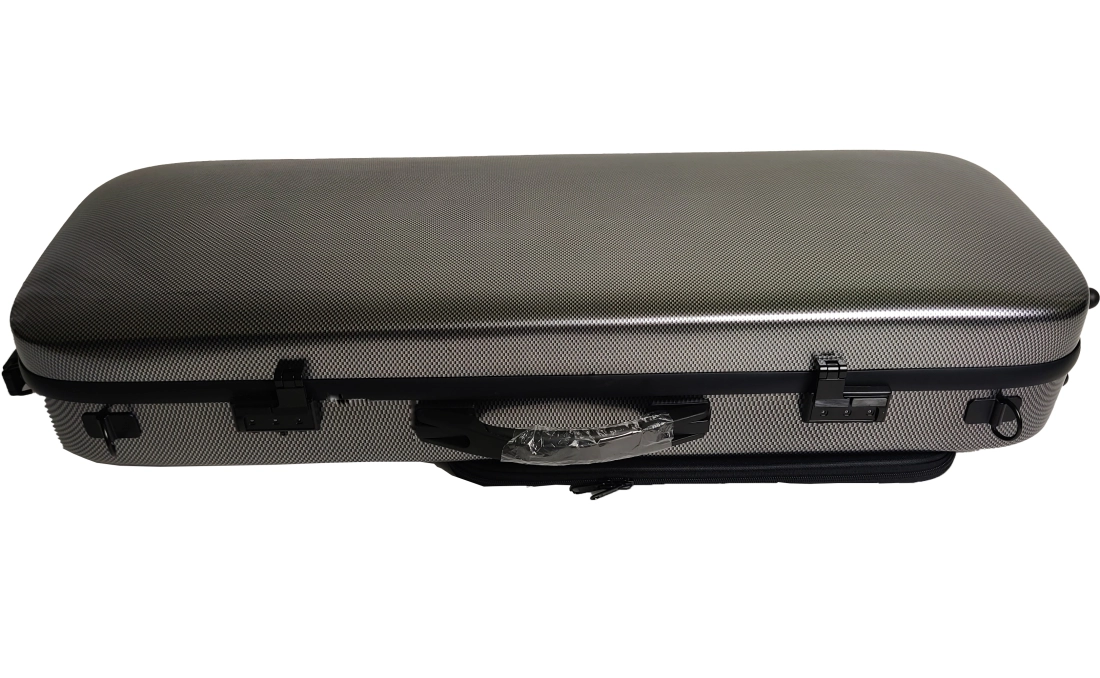 Adjustable Oblong Viola Case - Black Grid