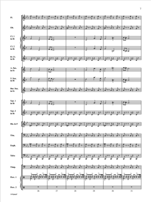 Rider of the Mountain - Choi - Concert Band Full Score - Gr. 2