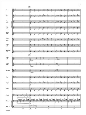 Rider of the Mountain - Choi - Concert Band Full Score - Gr. 2