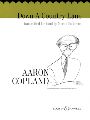 Boosey & Hawkes - Down a Country Lane - Copland/Patterson - Concert Band Full Score - Gr. 3