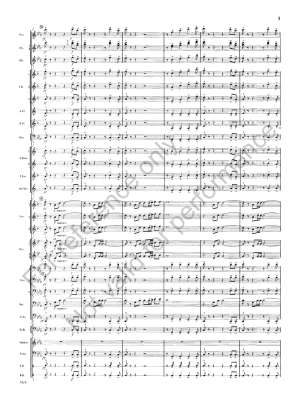 Three Folk Miniatures - Jutras - Concert Band Full Score - Gr. 3