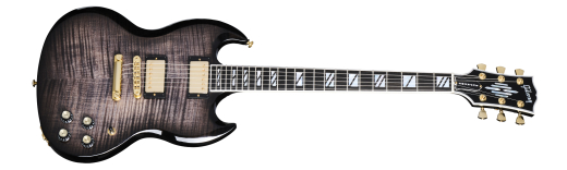 Gibson - SG Supreme Electric Guitar with Hardshell Case - Translucent Ebony Burst