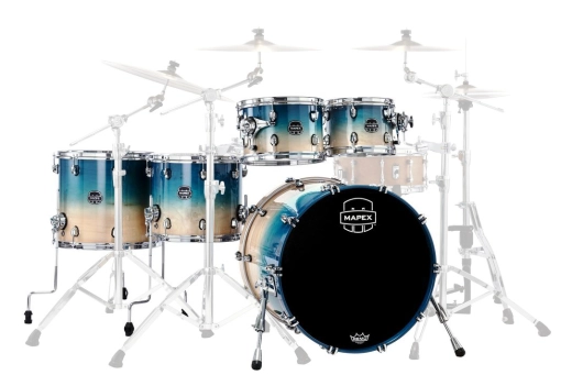 Mapex - Saturn Renew 5-Piece Shell Pack (22,10,12,14,16) - Aqua Fade