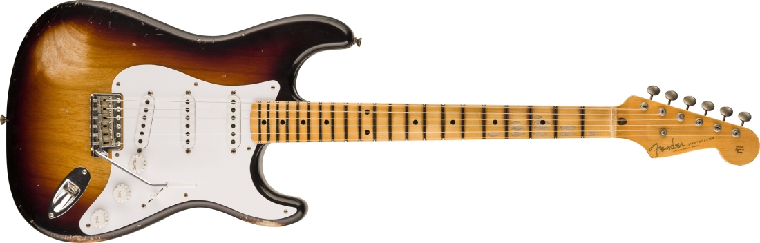 Limited Edition 70th Anniversary 1954 Stratocaster Relic, 1-Piece Quartersawn Maple Neck Fingerboard - Wide-Fade 2-Color Sunburst