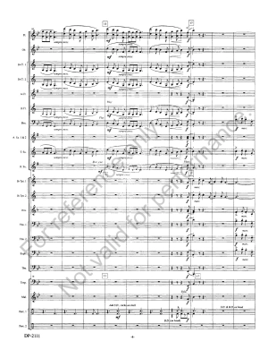 The Voyageurs - La Plante - Concert Band Full Score - Gr. 2.5