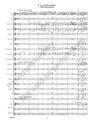 The Voyageurs - La Plante - Concert Band Full Score - Gr. 2.5