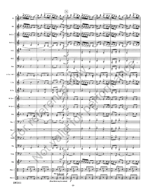 The Voyageurs - La Plante - Concert Band Full Score - Gr. 2.5