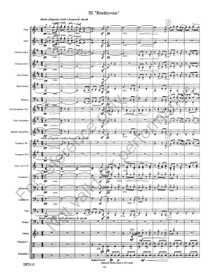 The Voyageurs - La Plante - Concert Band Full Score - Gr. 2.5