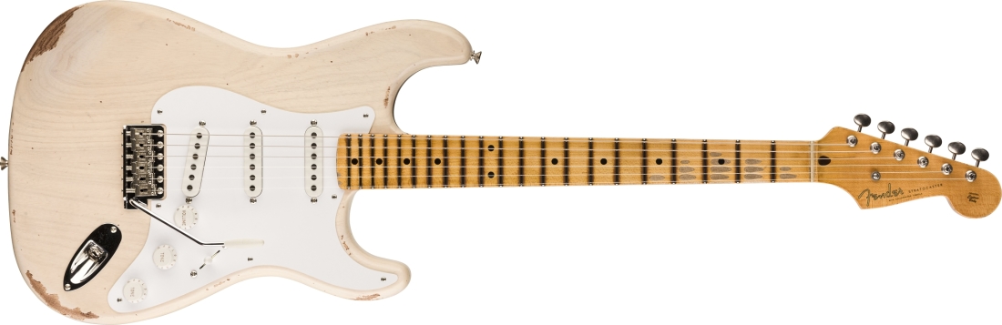 Limited Edition Fat 1954 Stratocaster Relic with Closet Classic Hardware, 1-Piece Quartersawn Maple Neck Fingerboard - Aged White Blonde