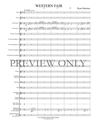Western Fair - Meeboer - Concert Band Full Score - Gr. 1.5