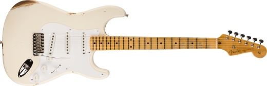 Fender Custom Shop - Stratocaster Relic Fat1954 en srie limite (fini Aged Arctic White, quincaillerie Closet Classic, manche et touche en rable monobloc sci sur quartier)