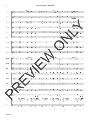 Byzantine Dances - Chambers - Concert Band Full Score- Gr. 2