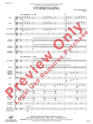 Stormchasing - Owens - Concert Band Full Score - Gr. 0.5