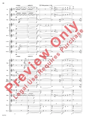 Where Words End... - Standridge - Concert Band Full Score - Gr. 2