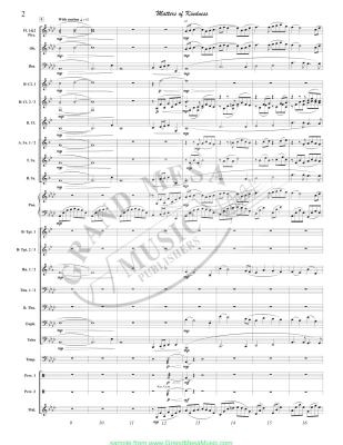 Matters of Kindness - Kristofferson - Concert Band Full Score - Gr. 3