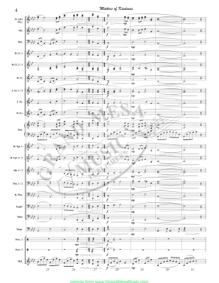 Matters of Kindness - Kristofferson - Concert Band Full Score - Gr. 3