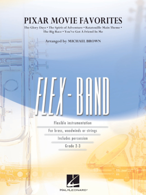 Hal Leonard - Pixar Movie Favorites - Brown - Concert Band (Flex-Band) - Gr. 3