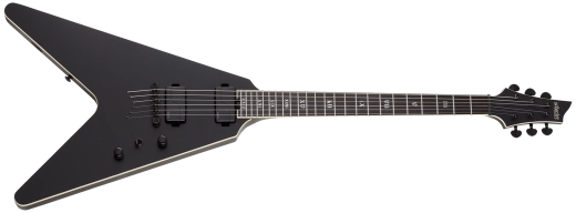 Schecter - V-1 SLS Elite Evil Twin Electric Guitar - Satin Black