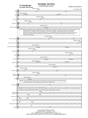 Whirlwind - Blackshaw - Concert Band Full Score - Gr. 1