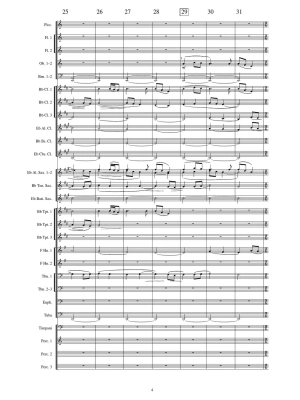 Cajun Folk Songs - Ticheli - Concert Band Full Score - Gr. 3