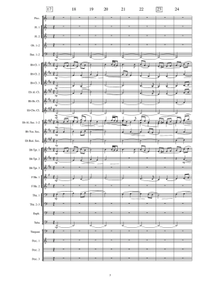 Cajun Folk Songs - Ticheli - Concert Band Full Score - Gr. 3