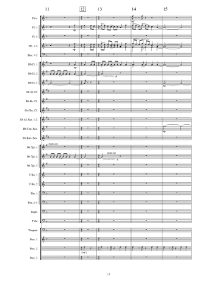 Cajun Folk Songs - Ticheli - Concert Band Full Score - Gr. 3