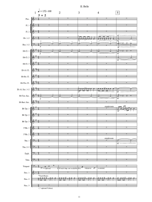 Cajun Folk Songs - Ticheli - Concert Band Full Score - Gr. 3