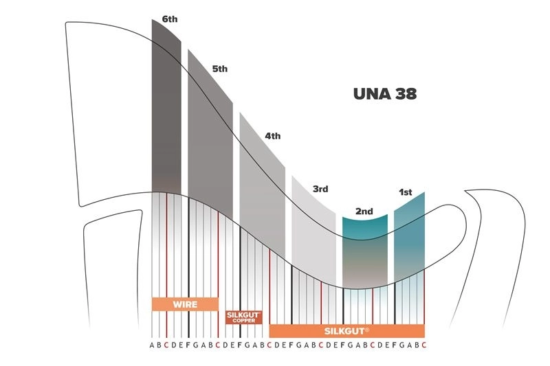 Una 38 Harp String Set