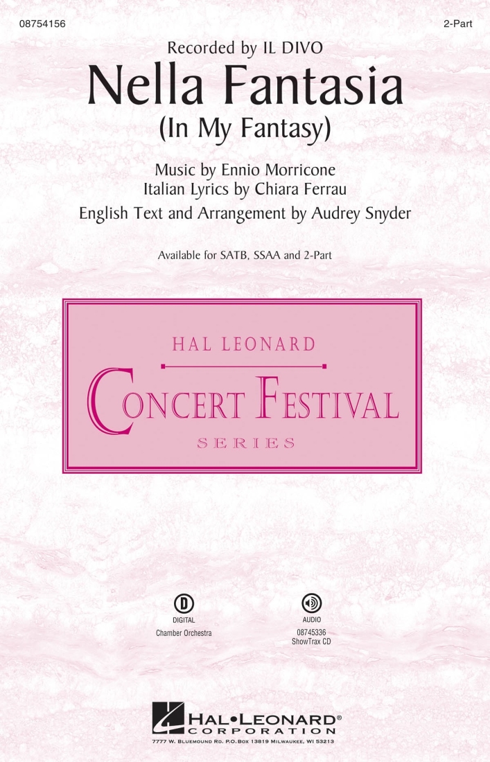 Nella Fantasia (In My Fantasy) - Morricone/Snyder - 2pt