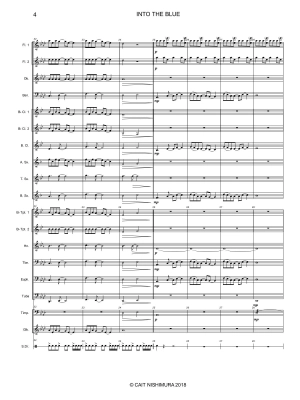 Into The Blue - Nishimura - Concert Band Full Score - Gr. 2